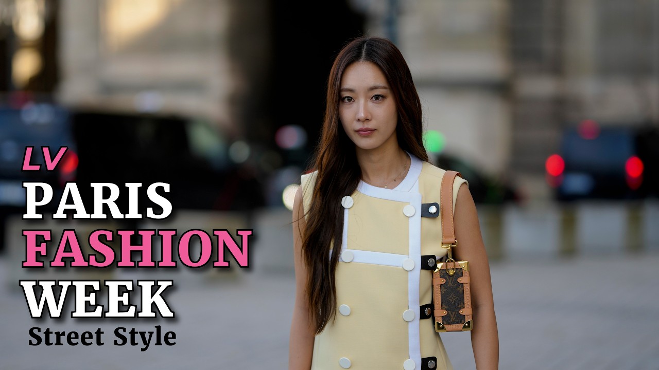 PARIS FASHION WEEK STREETSTYLE AT LOUIS VUITTON