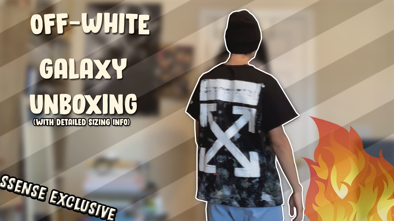 OFF-WHITE Galaxy Brush T-Shirt Unboxing (Detailed Sizing and Tryon)